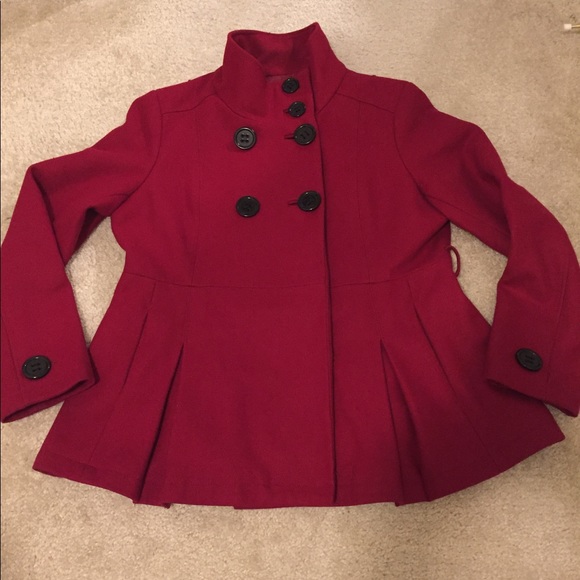 FLASH SALE!!  Red wool coat! - Picture 3 of 6